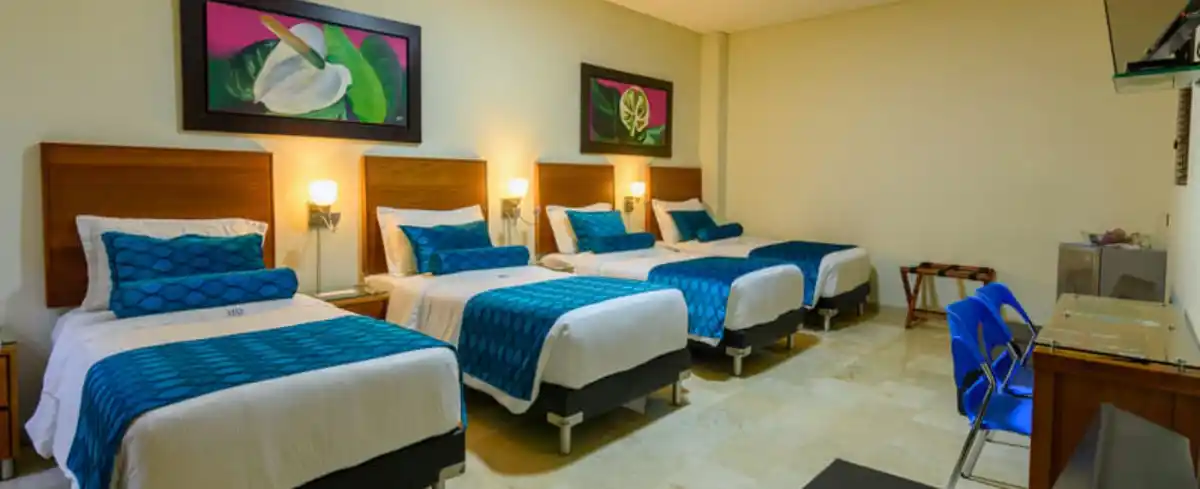 Habitaciones múltiples del Hotel Dorado La 70