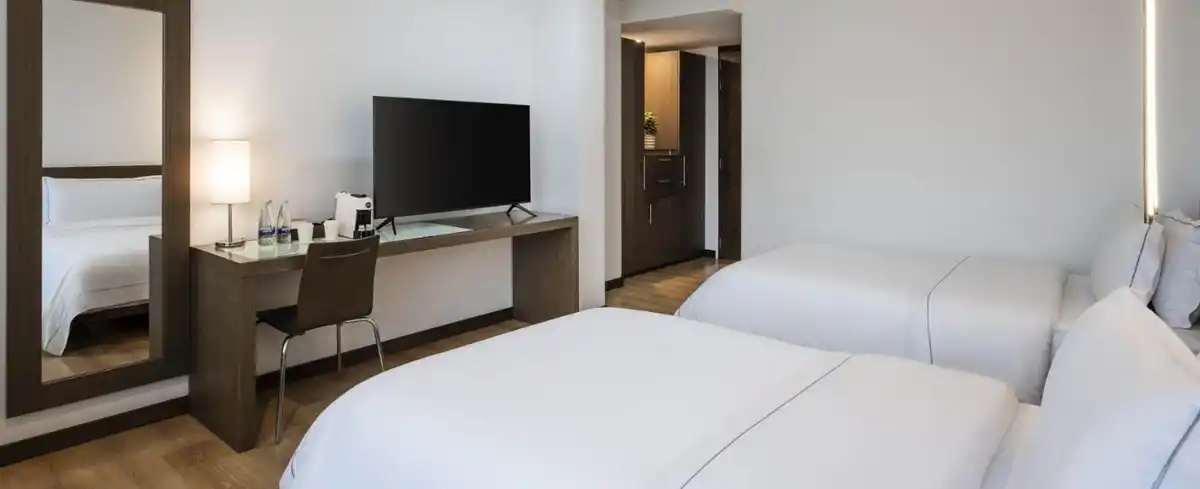 Habitación twin hotel poblado alejandría