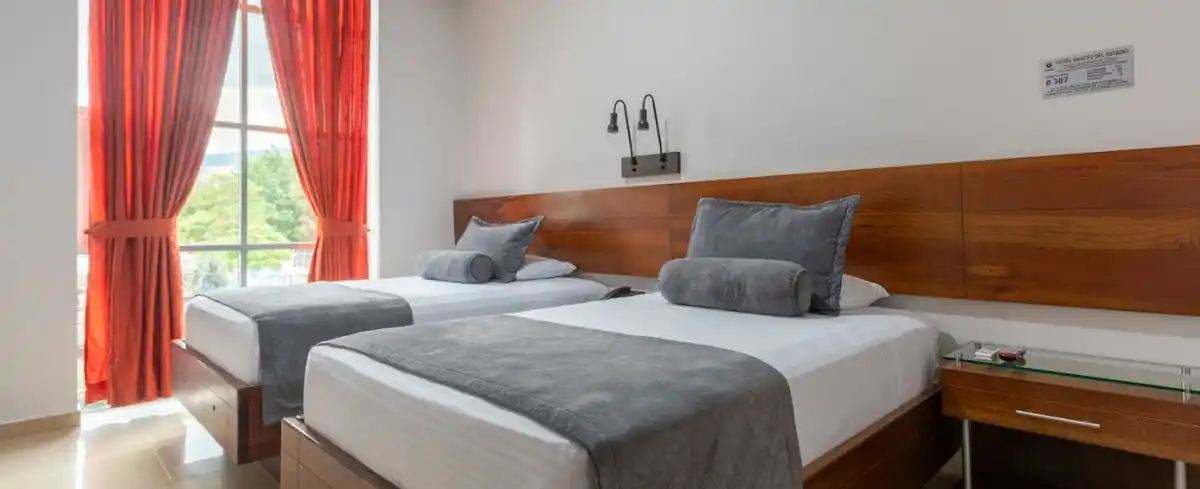 Habitación doble twin Hotel Sauces del Estadio