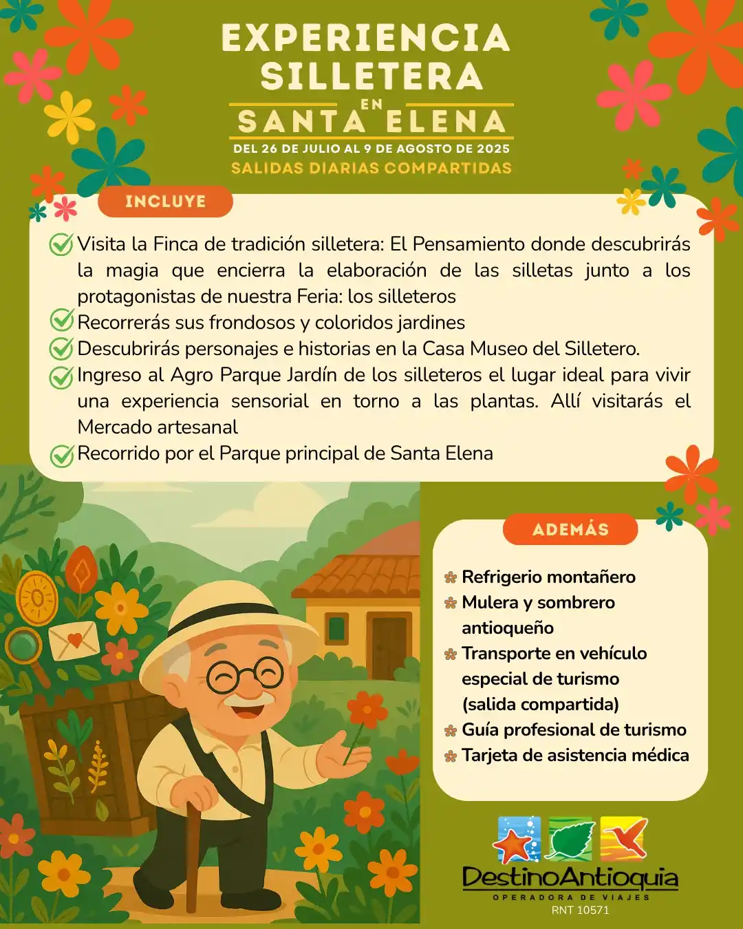 Silleteros en Santa Elena